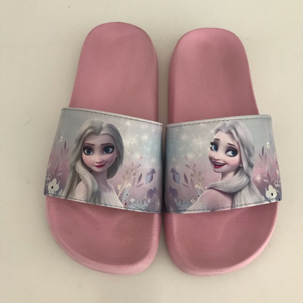 Disney Frozen Elsa Slide Sandals Size 12 toddler